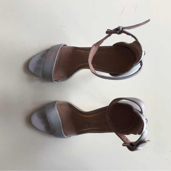 ENZO ANGIOLINI leather silver multicolour heels sandals - Picture 5 of 6